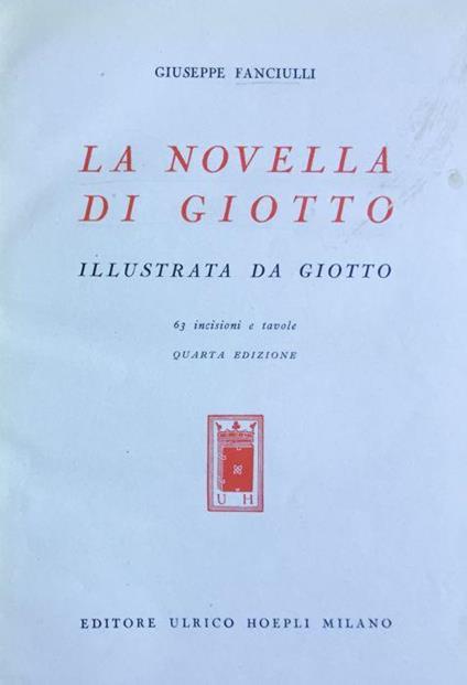 La novella di Giotto - Giuseppe Fanciulli - copertina