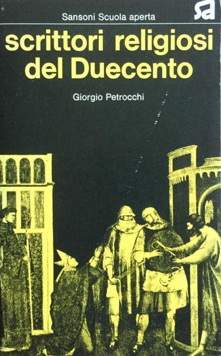 Scrittori religiosi del Duecento - Giorgio Petrocchi - copertina