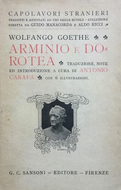 Arminio e Dorotea - Johann Wolfgang Goethe - copertina