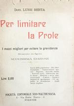 Per limitare la prole