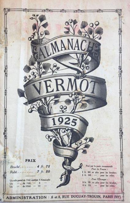 Almanach Vermot 1925 - copertina
