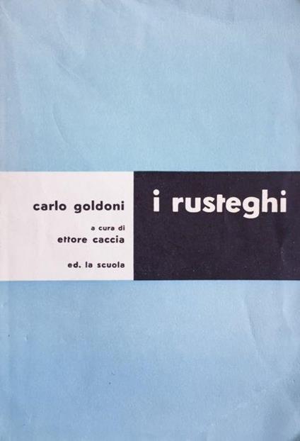 I rusteghi - Carlo Goldoni - copertina