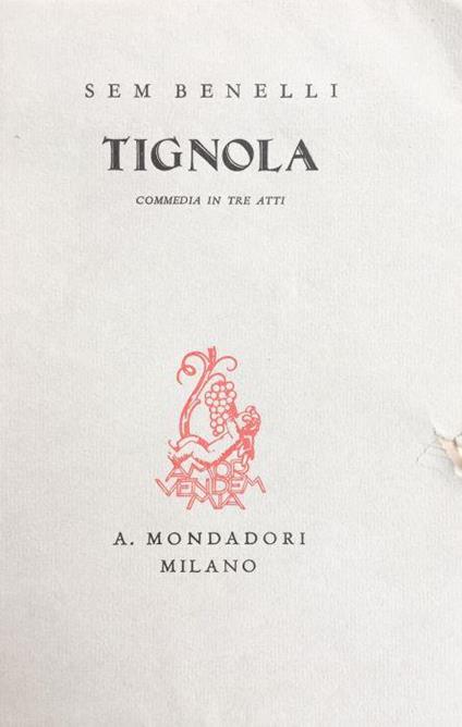 Tignola - Sem Benelli - copertina