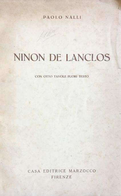 Ninon de Lanclos - Paolo Nalli - copertina
