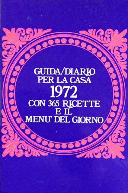 Guida Diario per la casa 1972 - copertina