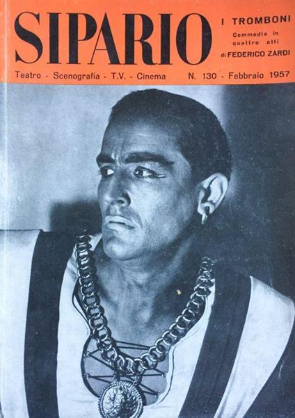 Sipario Teatro Scenografia TV Cinema. 130 Febbraio 1957 - copertina