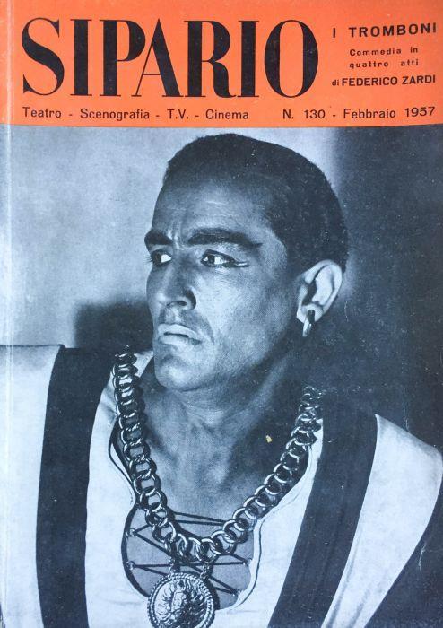 Sipario Teatro Scenografia TV Cinema. 130 Febbraio 1957 - copertina
