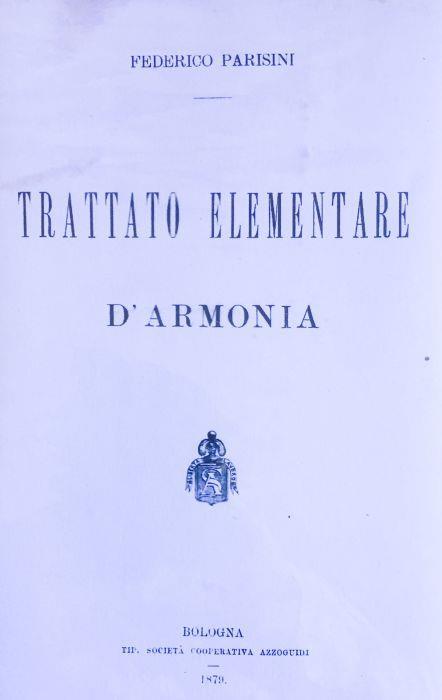 Trattato elementare d'armonia - Federico Parisi - copertina