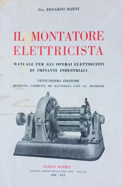 Il montatore elettricista - Edoardo Barni - copertina