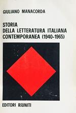 Storia della letteratura contemporanea (1940-1965)