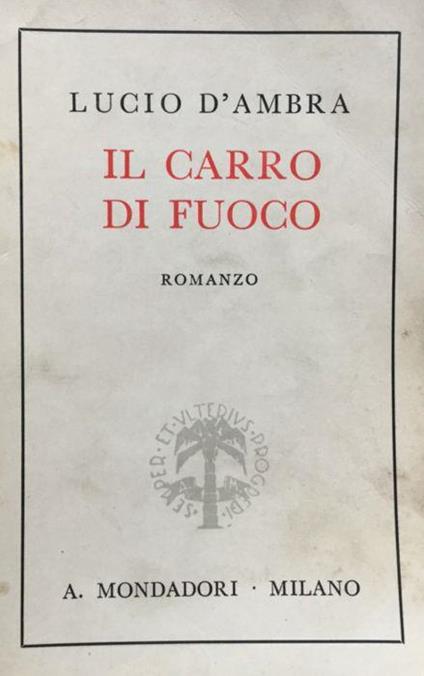 Il carro di fuoco - Lucio D'Ambra - copertina