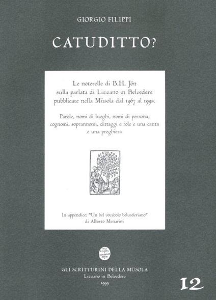 Catuditto? - Giorgio Filippi - copertina