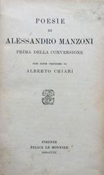 Poesie di Alessandro Manzoni prima della conversione