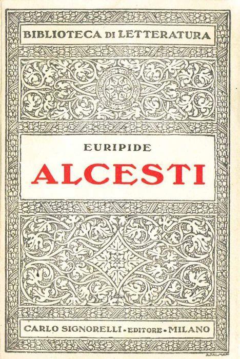Alcesti - Euripide - copertina