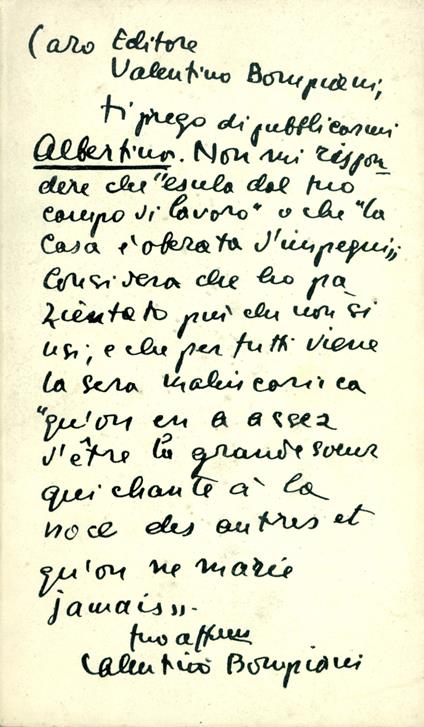 Albertina - Valentino Bompiani - copertina