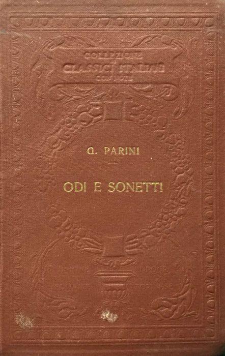 Odi e sonetti - Giuseppe Parini - copertina