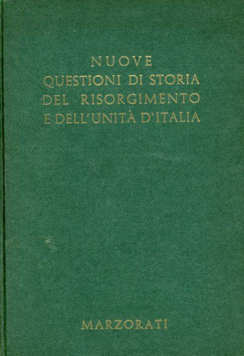 Nuove questioni di storia del Risorgimento e dell'unita' d'Italia - copertina