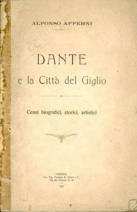 Dante e la Città del Giglio - copertina