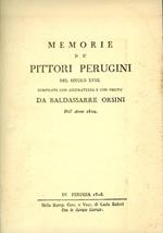 Memorie de' pittori perugini del secolo XVIII