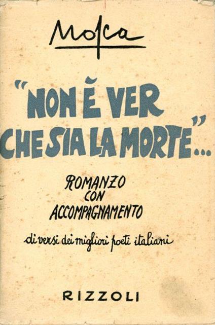 Non è ver che sia la morte - Mosca - copertina