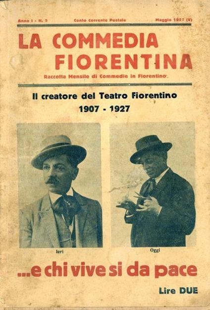 La commedia fiorentina 1927 - copertina