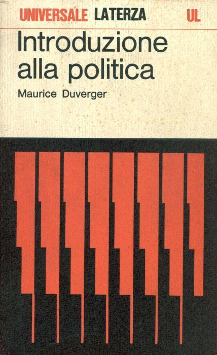 Introduzione alla politica - Maurice Duverger - copertina