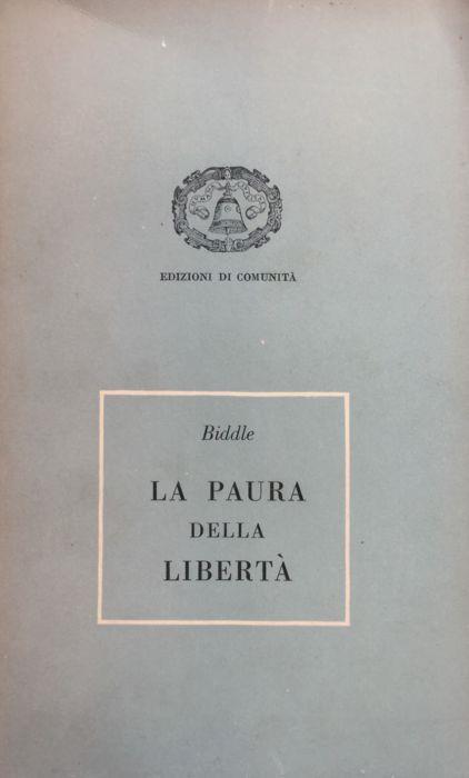 La paura della libertà - Francis Biddle - copertina