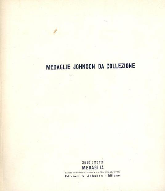 Medaglie Johnson da collezione - copertina
