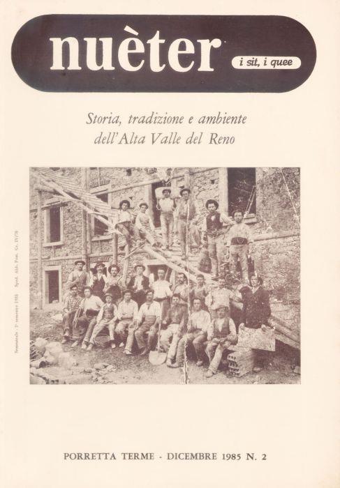 Nueter i sit i quee. 22/1985. Storia, tradizione e ambiente Alta Valle del Reno - copertina