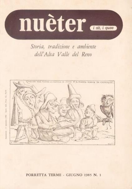 Nueter i sit i quee. 21/1985. Storia, tradizione e ambiente Alta Valle del Reno - copertina