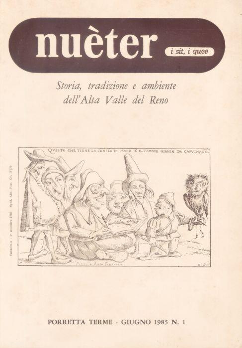 Nueter i sit i quee. 21/1985. Storia, tradizione e ambiente Alta Valle del Reno - copertina
