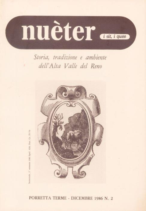 Nueter i sit i quee. 24/1986. Storia, tradizione e ambiente Alta Valle del Reno - copertina