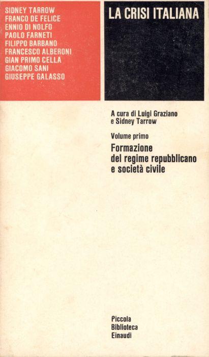 La crisi Italiana - Luigi Graziano - copertina