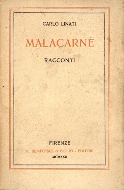 Malacarne - Carlo Linati - copertina