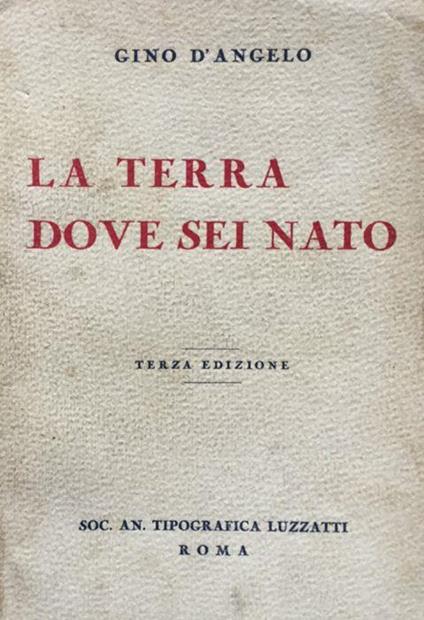 La terra dove sei nato - Gino D'Angelo - copertina