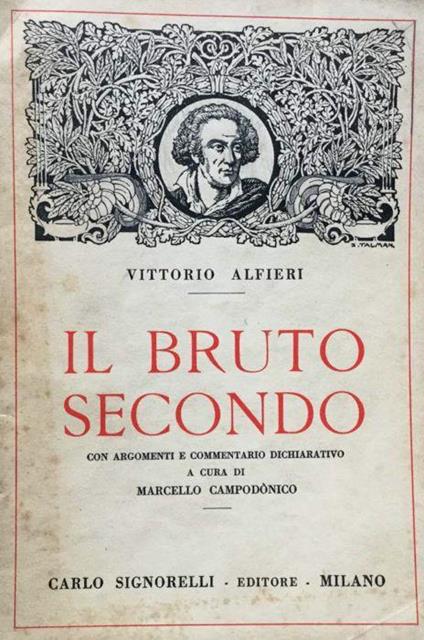 Bruto secondo - Vittorio Alfieri - copertina