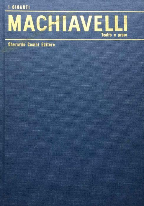 Le Commedie - Niccolò Machiavelli - copertina