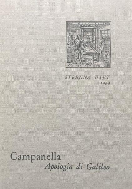 Apologia di Galileo - Tommaso Campanella - copertina
