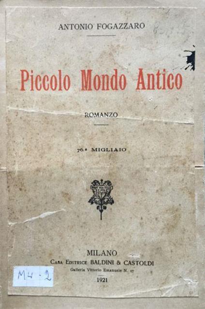 Piccolo mondo antico - Antonio Fogazzaro - copertina