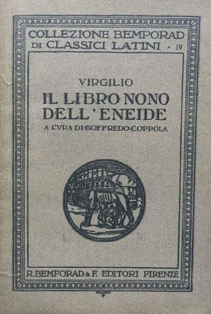 Il libro nono dell'Eneide - Publio Virgilio Marone - copertina