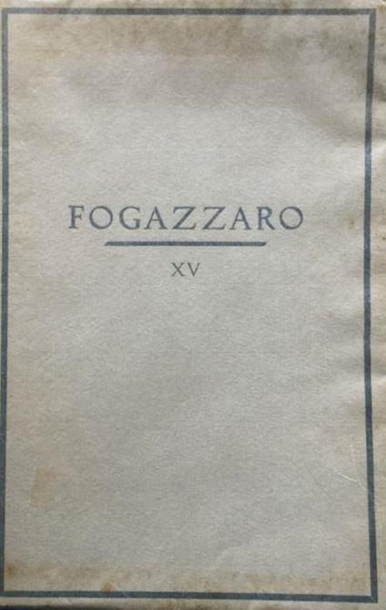 Scene e prose varie - Antonio Fogazzaro - copertina