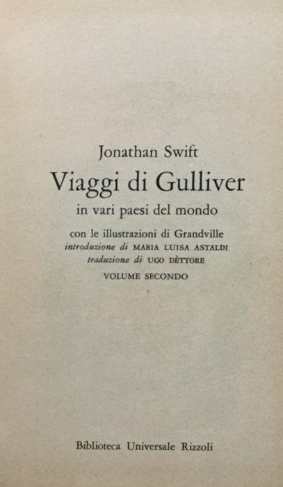 Viaggi di Gulliver in vari paesi del mondo. Vol. 2 - Jonathan Swift - copertina