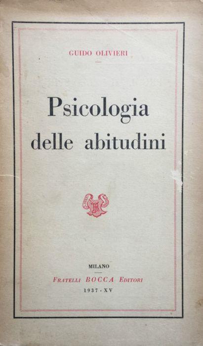 Psicologia delle abitudini - Guido Olivieri - copertina