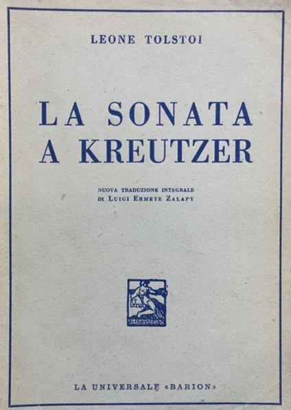 La sonata a Kreutzer - Lev Tolstoj - copertina