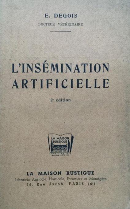 L' insemination artificielle - copertina