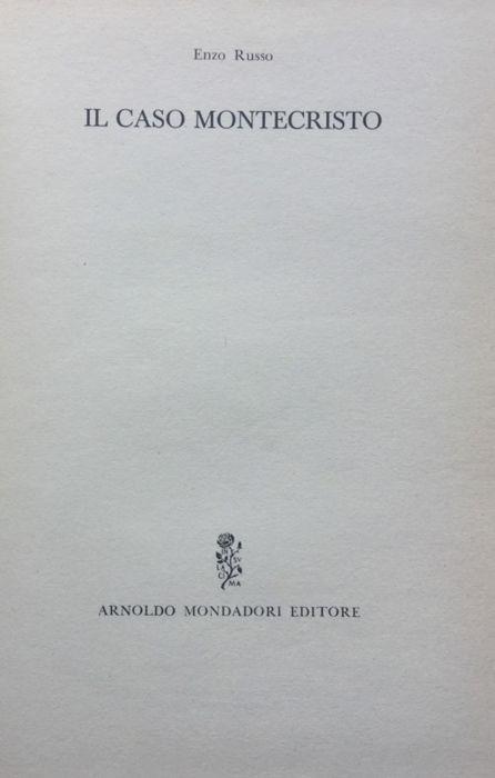 Il caso Montecristo - Enzo Russo - copertina