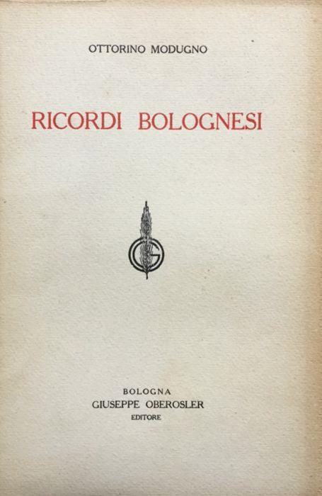 Ricordi bolognesi - Ottorino Modugno - copertina