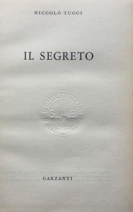Il segreto - Niccolò Tucci - copertina