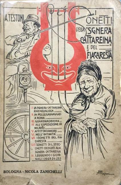 I sonetti della Sgnera Cattareina e del Fiacaresta - Alfredo Testoni - copertina