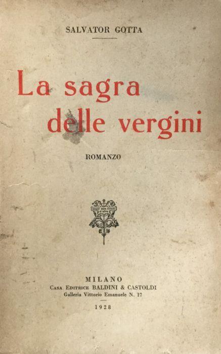La sagra delle vergini - Salvatore Gotta - copertina